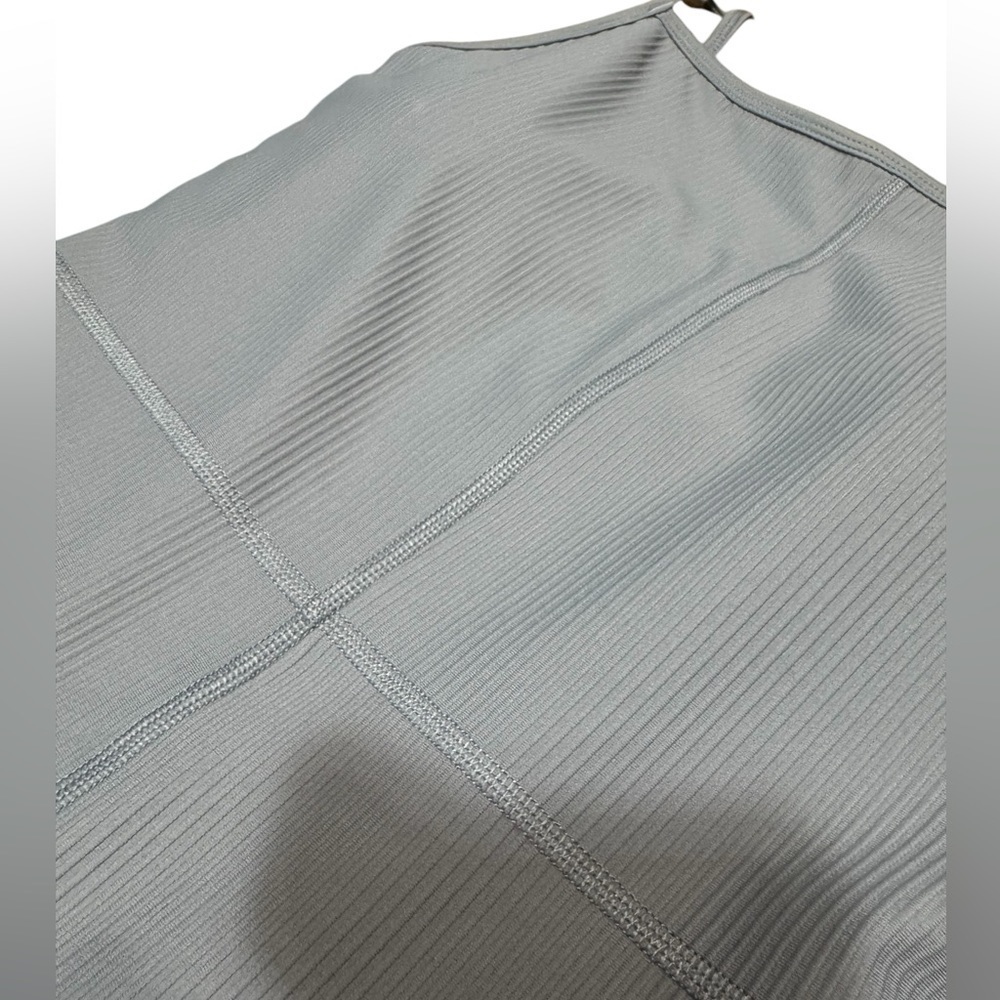 NWT Old Navy PowerSoft Ribbed 7/8 Cami Bodysuit Ribbed Storm Cloud Size small - Picture 13 of 16